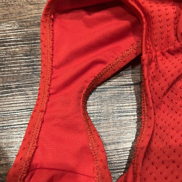 RHODE red textured dot one piece S(4-6) - Picture 9 of 10